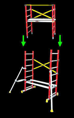 Petit échafaudage roulant PL002 – Ami-hauteur.com